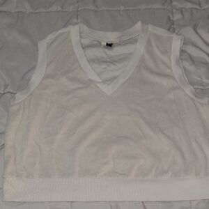 Universal Thread Cream Ribbed Top